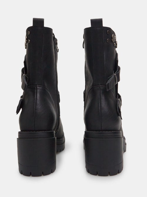 Bottines motardes avec talons BATA - Kiabi