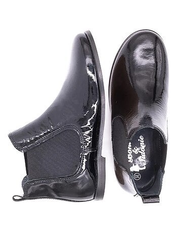 Bottines Noir Vernis - Boni Gildas