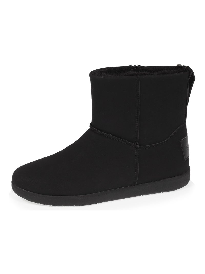 Bottines nubuck Noir - Kiabi