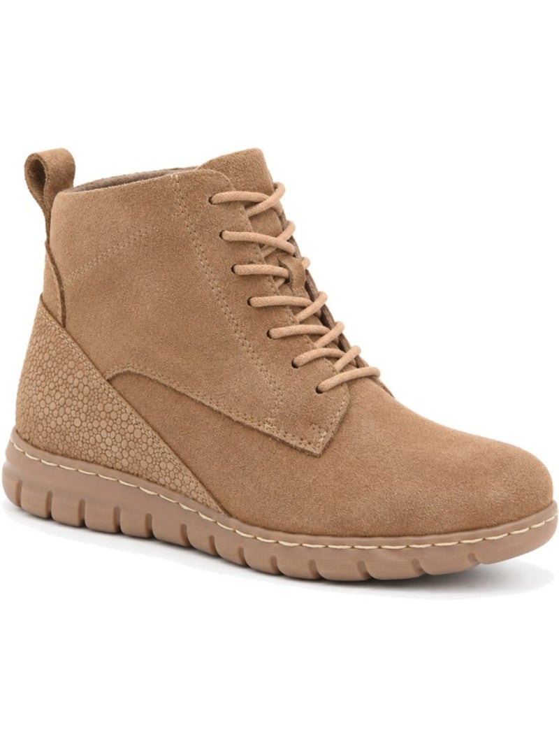 Bottines plates cuir naturel purapiel Marron - Kiabi