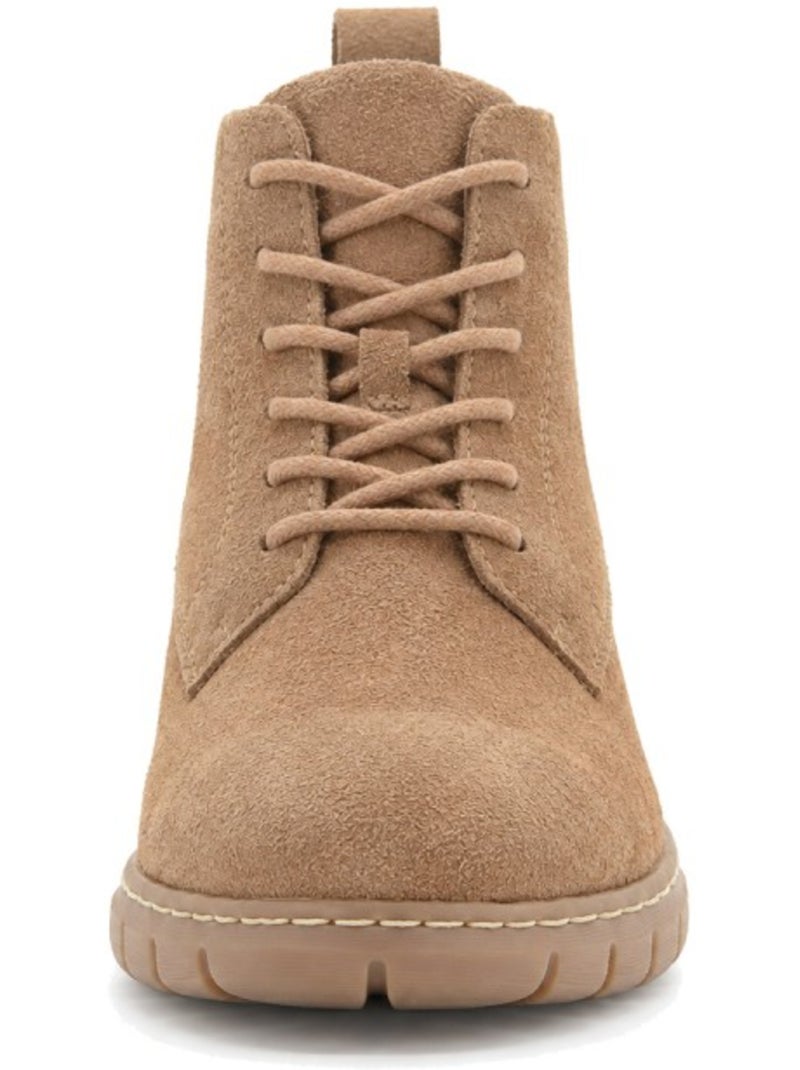 Bottines plates cuir naturel purapiel Marron - Kiabi
