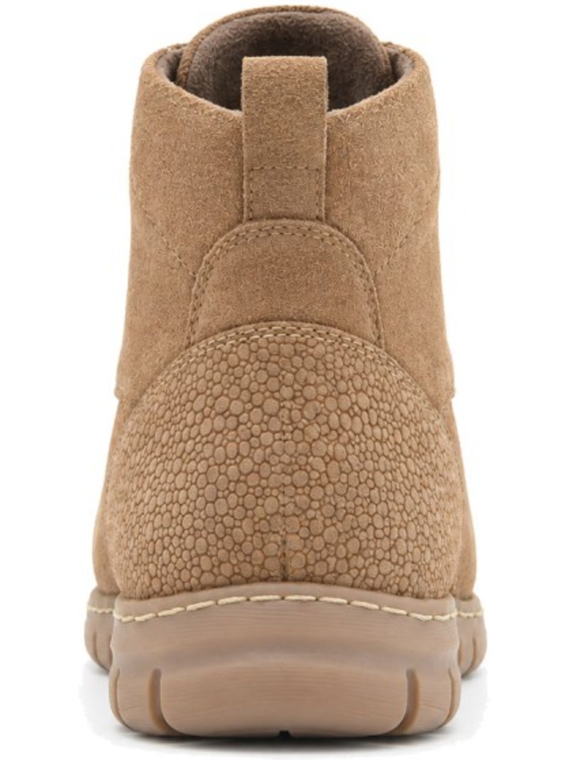 Bottines plates cuir naturel purapiel Marron - Kiabi