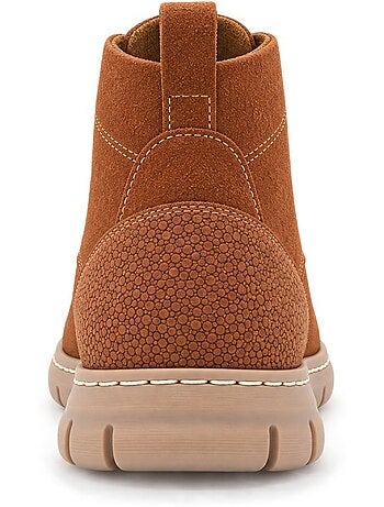 Bottines plates cuir naturel purapiel