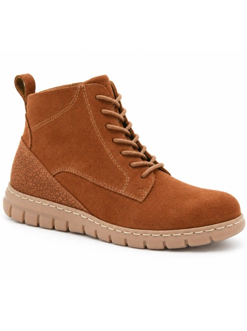 Bottines plates cuir naturel purapiel - Kiabi Bottines plates cuir naturel purapiel - Kiabi
