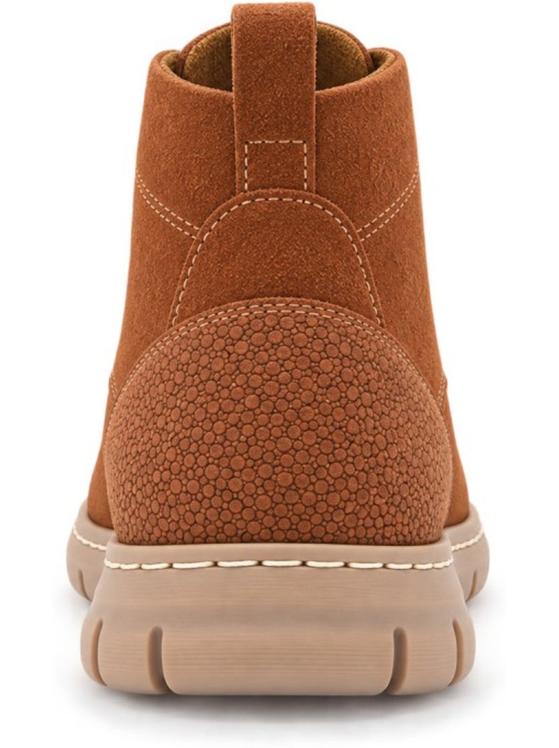 Bottines plates cuir naturel purapiel Marron - Kiabi