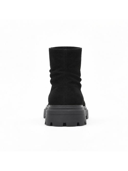 Bottines plates cuir naturel purapiel - Kiabi Bottines plates cuir naturel purapiel - Kiabi