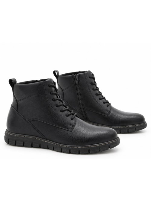 Bottines plates cuir naturel purapiel - Kiabi Bottines plates cuir naturel purapiel - Kiabi