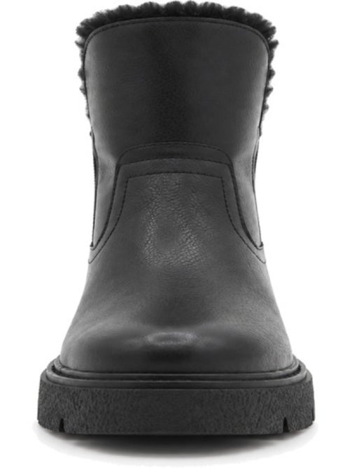 Bottines plates cuir naturel purapiel - Kiabi Bottines plates cuir naturel purapiel - Kiabi