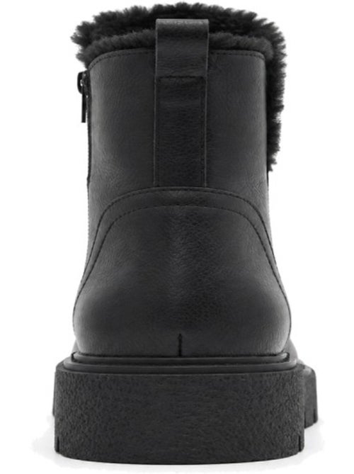 Bottines plates cuir naturel purapiel - Kiabi Bottines plates cuir naturel purapiel - Kiabi