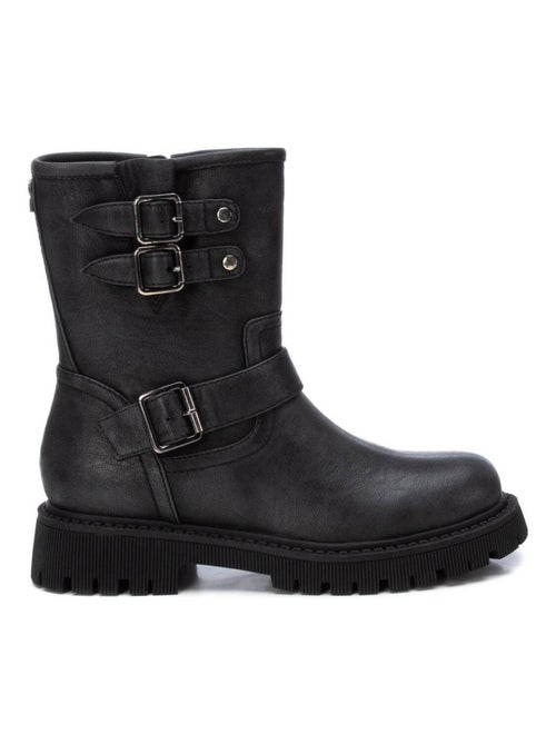 Bottines plates femme à fermeture éclair - Kiabi