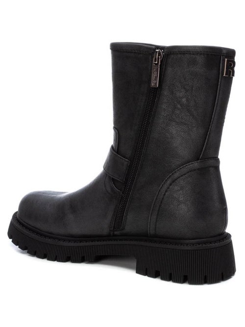 Bottines plates femme à fermeture éclair - Kiabi