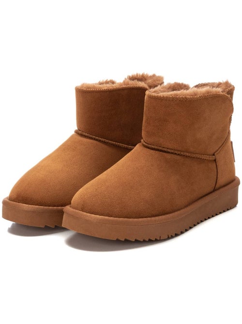 Bottines plates femme fourrées - Kiabi