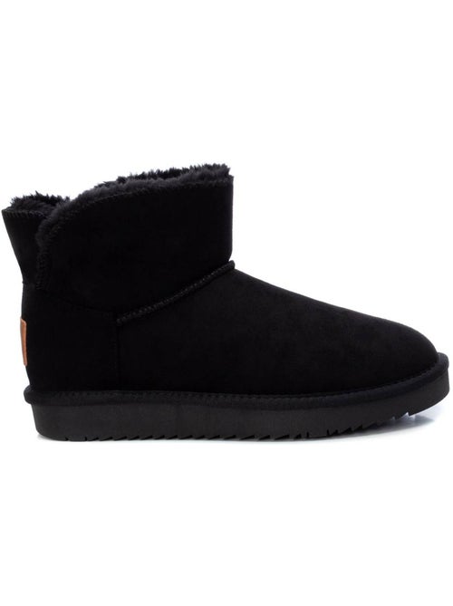 Bottines plates femme fourrées - Kiabi
