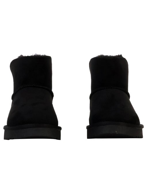 Bottines plates femme fourrées - Kiabi