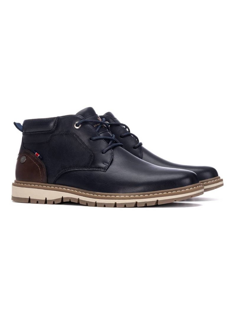 Bottines pour homme à lacets Bleu - Kiabi