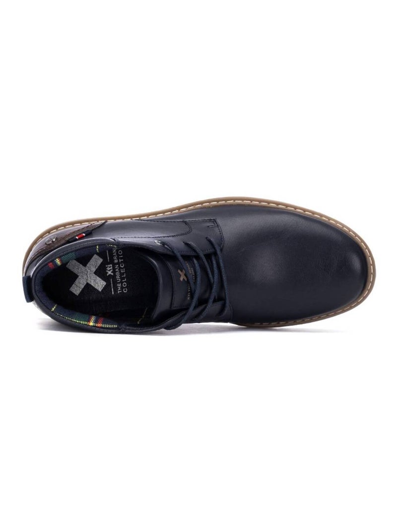 Bottines pour homme à lacets Bleu - Kiabi