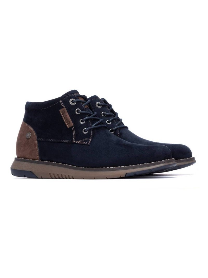 Bottines pour homme à lacets Bleu - Kiabi