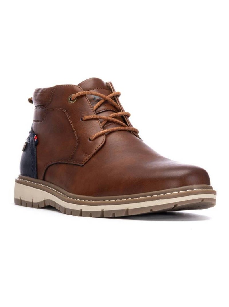 Bottines pour homme à lacets Camel - Kiabi