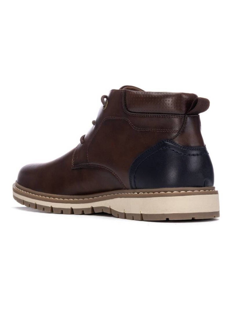 Bottines pour homme à lacets Marron - Kiabi