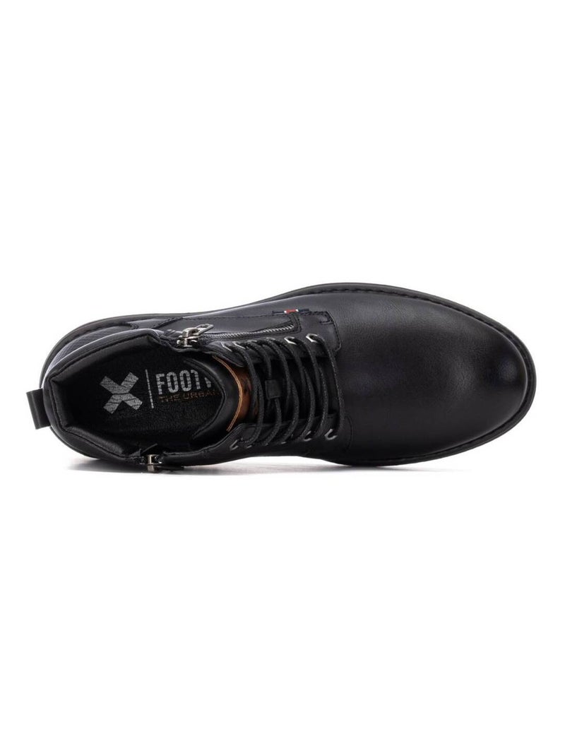 Bottines pour homme à lacets Noir - Kiabi