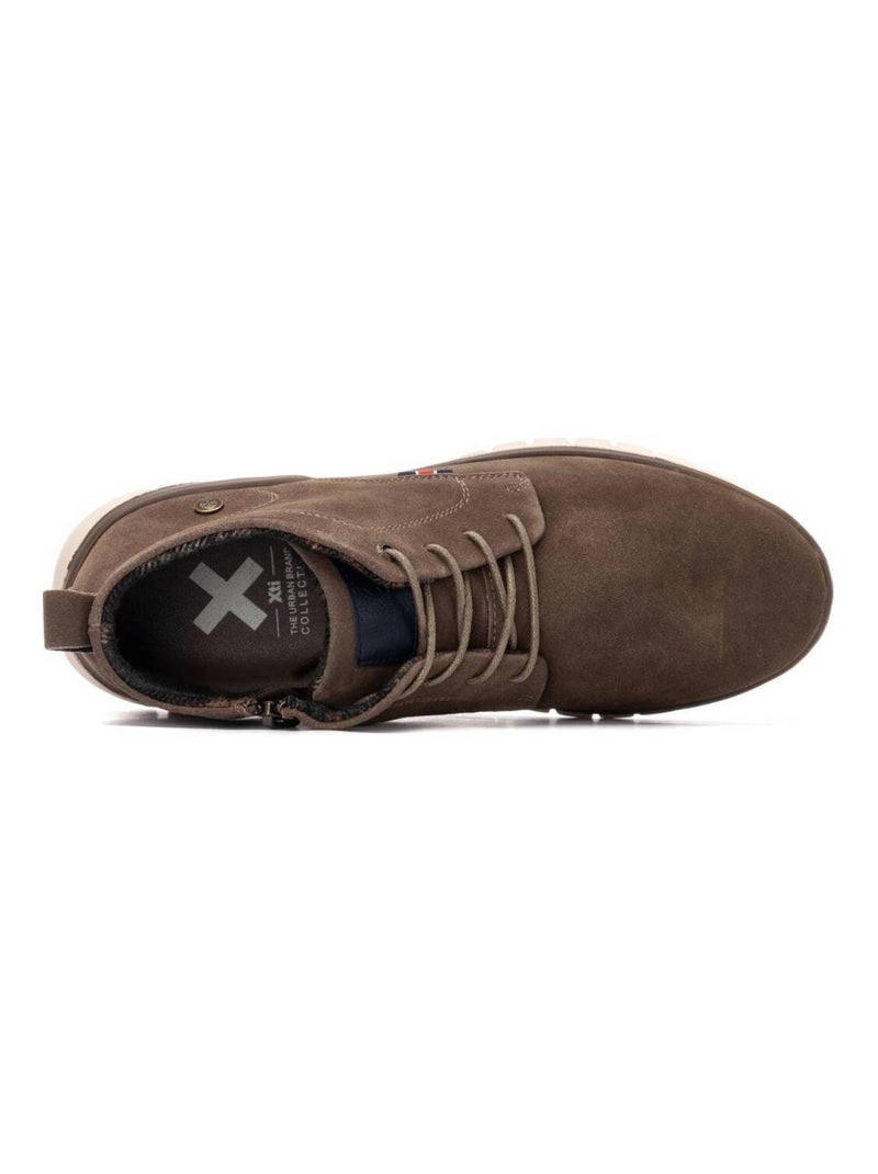 Bottines pour homme à lacets Taupe - Kiabi