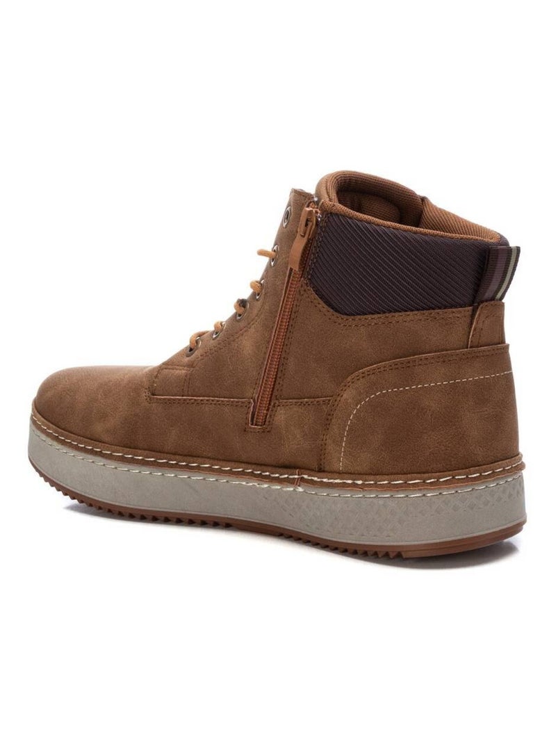 Bottines pour homme avec fermeture éclair Camel - Kiabi