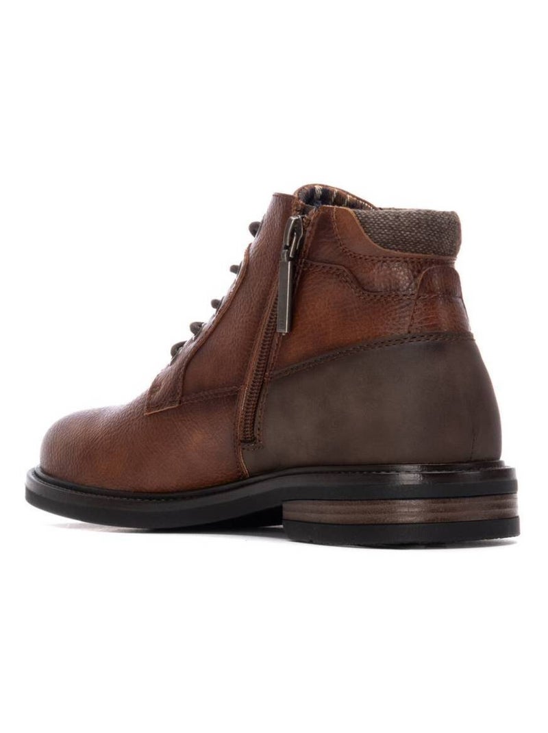 Bottines pour homme avec fermeture éclair Camel - Kiabi