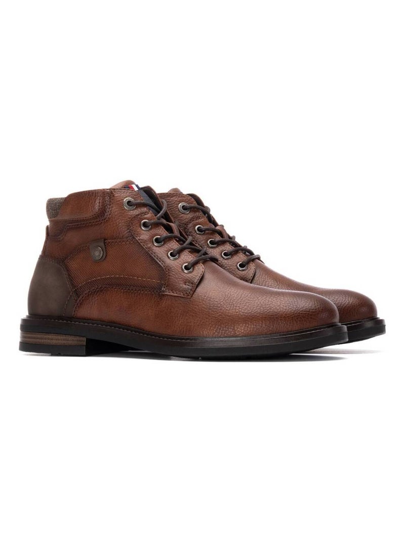 Bottines pour homme avec fermeture éclair Camel - Kiabi