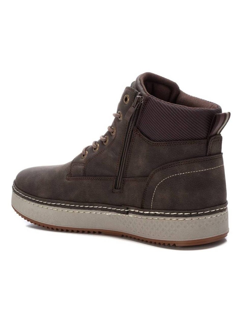 Bottines pour homme avec fermeture éclair Marron - Kiabi