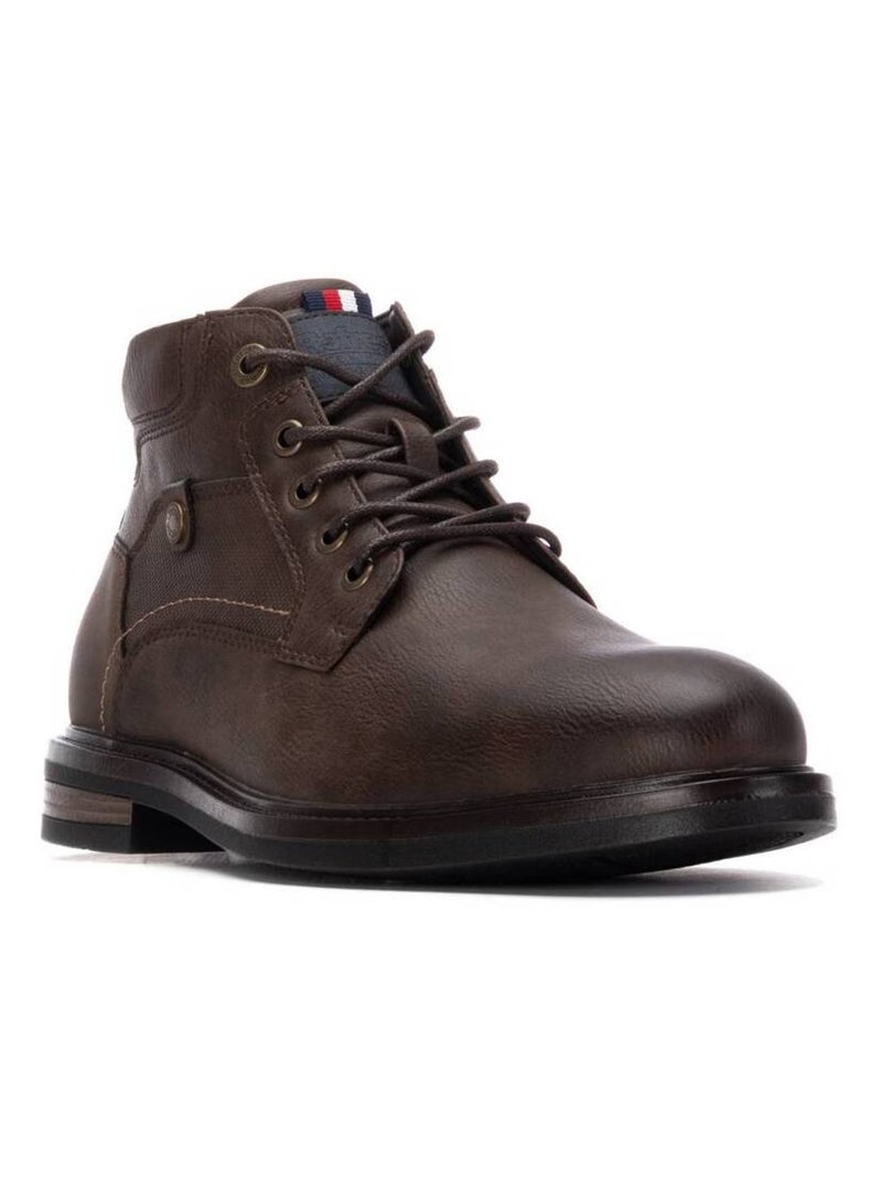 Bottines pour homme avec fermeture éclair Marron - Kiabi