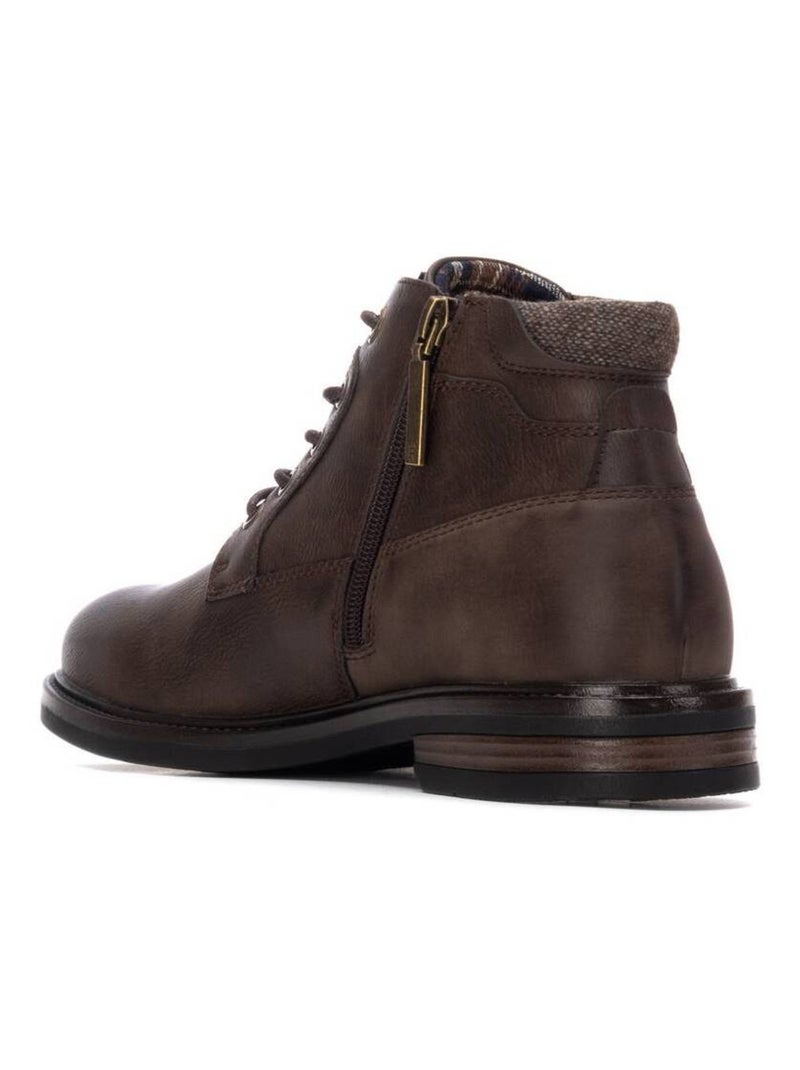 Bottines pour homme avec fermeture éclair Marron - Kiabi
