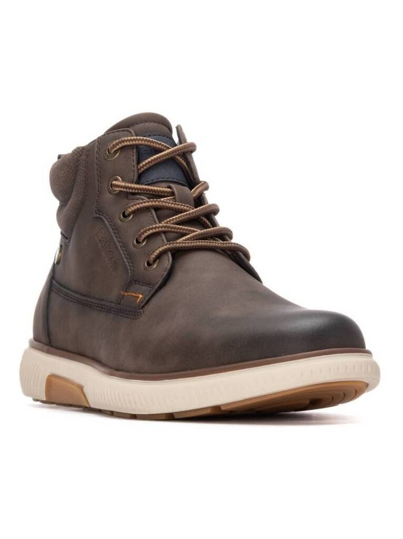 Bottines pour homme avec fermeture éclair Marron - Kiabi