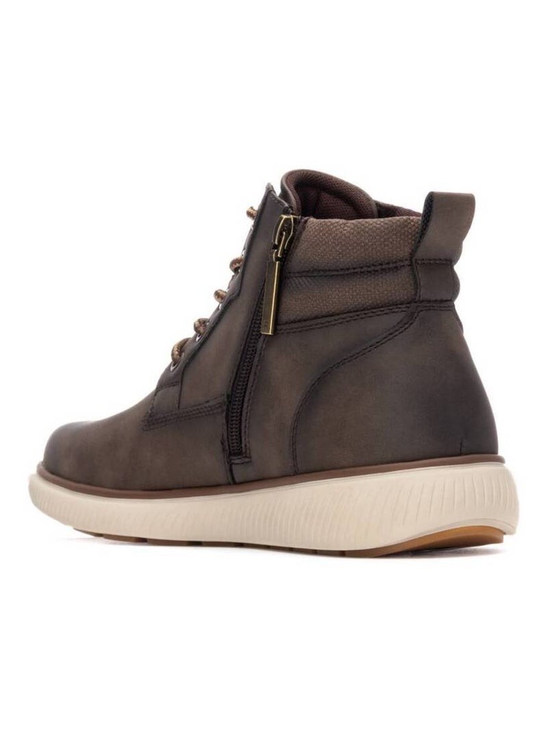 Bottines pour homme avec fermeture éclair Marron - Kiabi