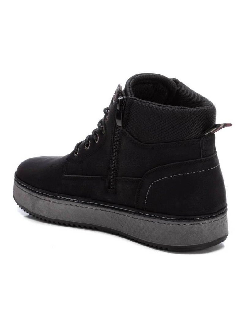 Bottines pour homme avec fermeture éclair Noir - Kiabi