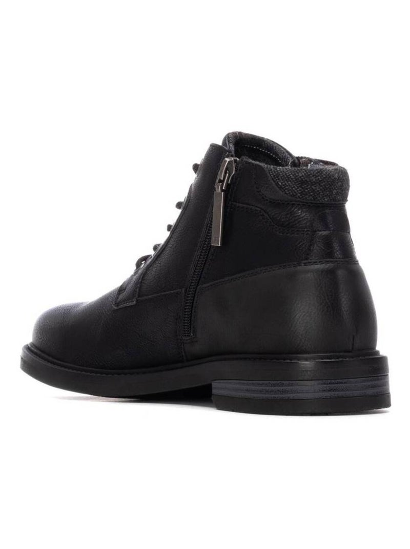 Bottines pour homme avec fermeture éclair Noir - Kiabi