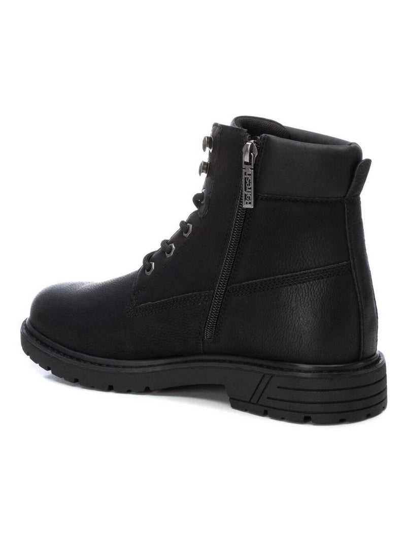 Bottines pour homme avec fermeture éclair Noir - Kiabi