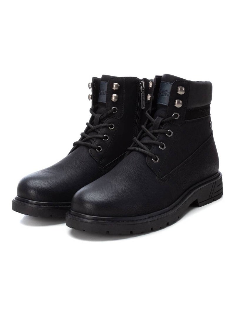 Bottines pour homme avec fermeture éclair Noir - Kiabi