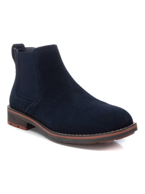Bottines pour homme en cuir - Kiabi