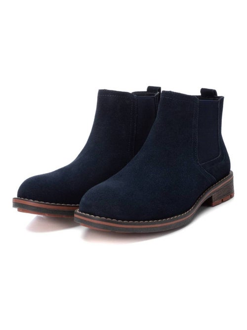 Bottines pour homme en cuir - Kiabi
