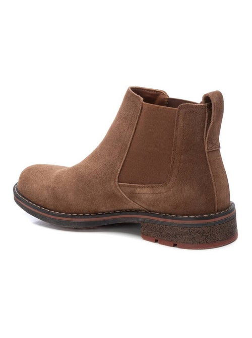 Bottines pour homme en cuir - Kiabi