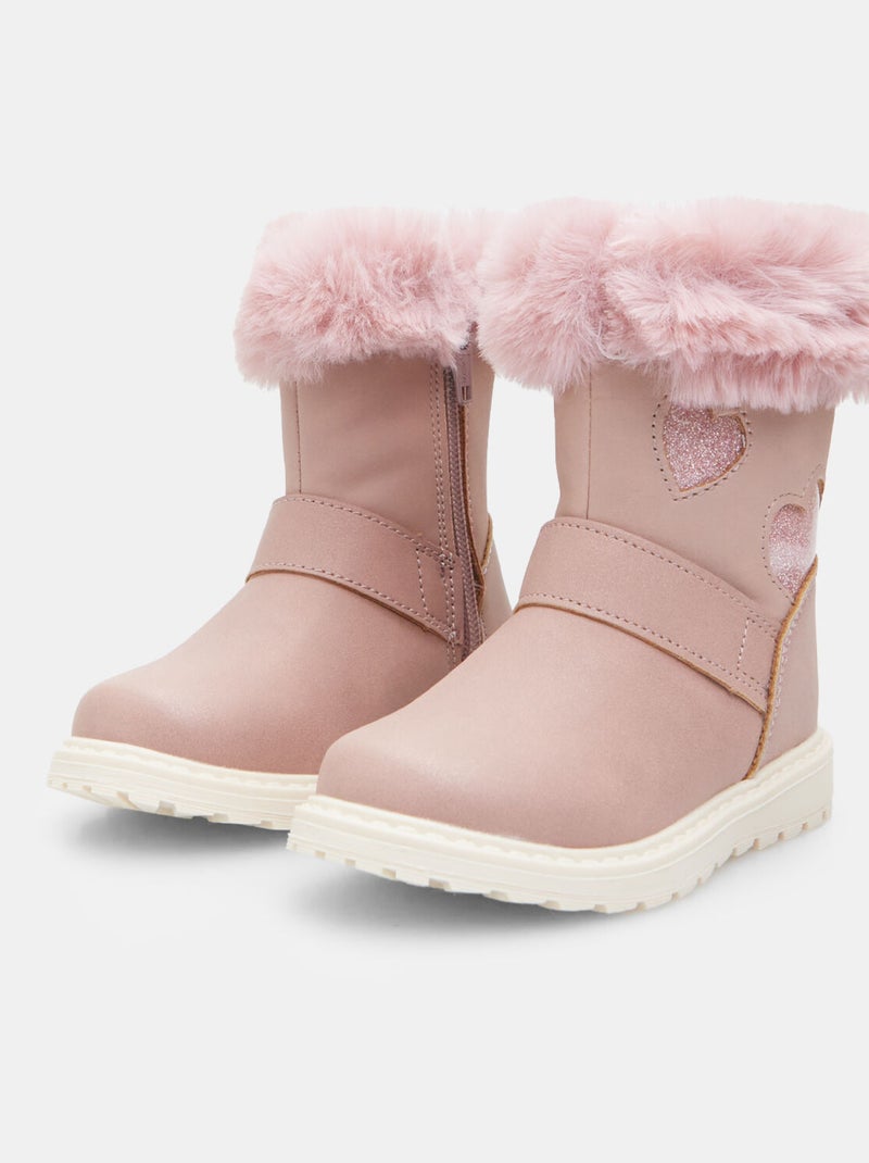 Bottines rembourrées Bubblegummers Rose - Kiabi