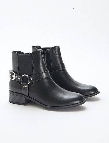 Bottines rock en simili