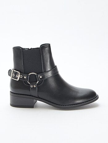 Bottines rock en simili