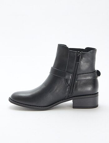 Bottines rock en simili