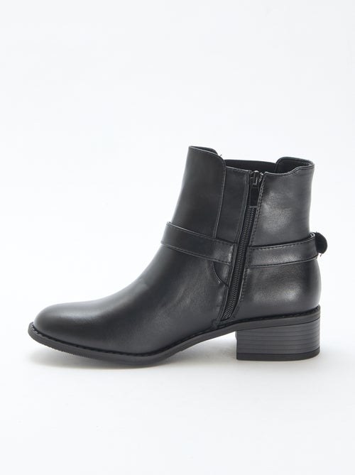 Bottines rock en simili - Kiabi