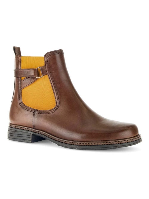 Bottines s en cuir lisse Gabor - Kiabi