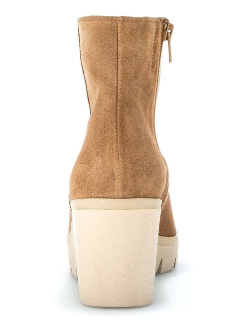 Bottines s en cuir velours Gabor - Kiabi