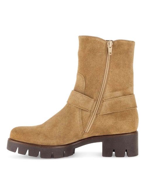 Bottines s en cuir velours Gabor - Kiabi