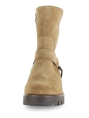 Bottines s en cuir velours