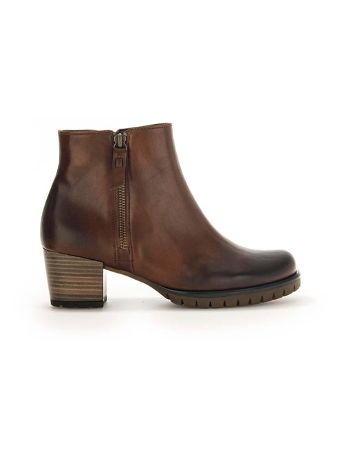 Bottines sattels en cuir lisse Gabor - Kiabi